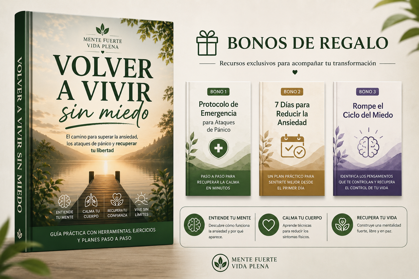 volver a vivir sin miedo+3 bonos de regalo